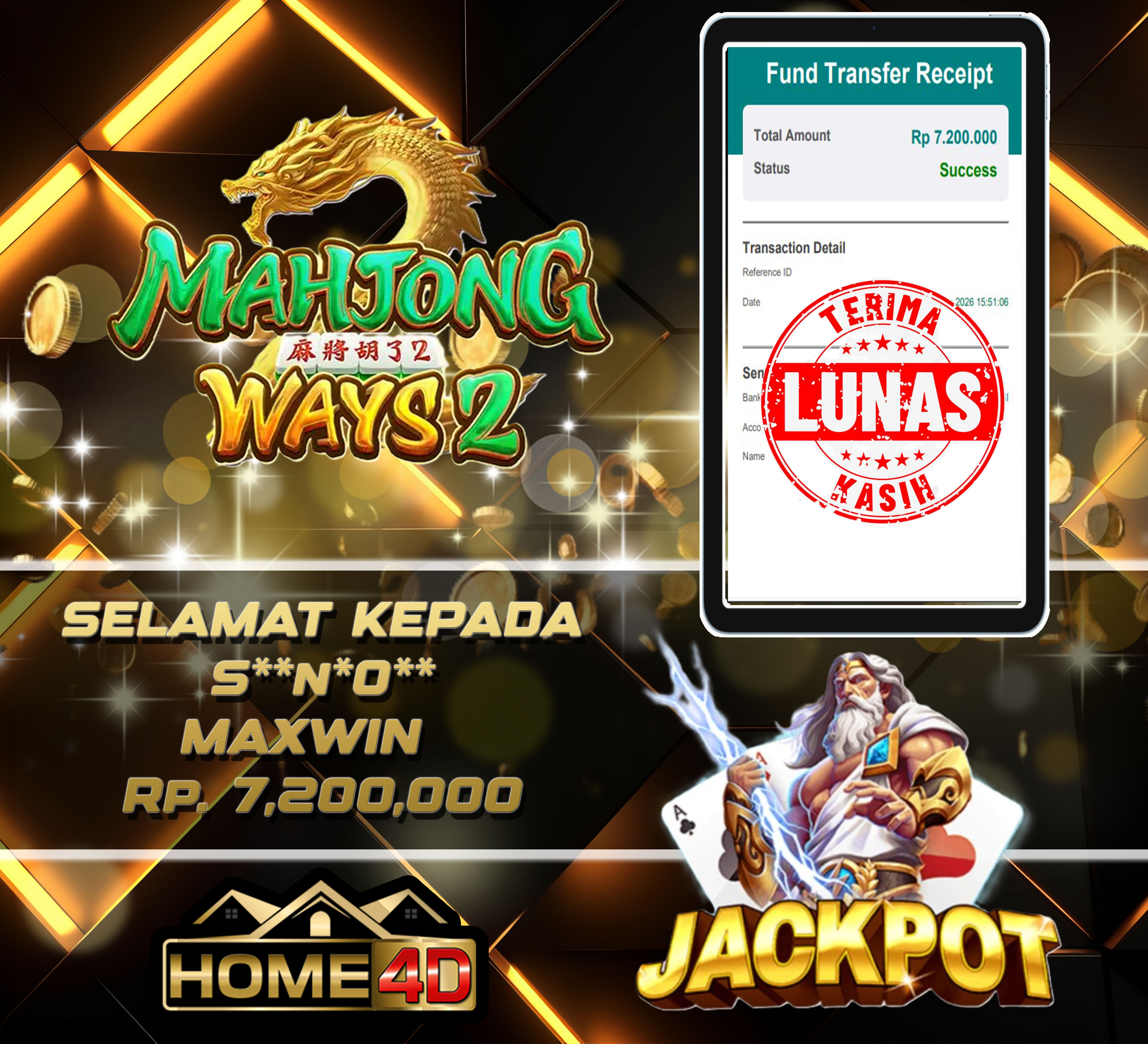 05 Sep 2026 15:51:19 WIB, HOME4D JACKPOT mahjong-ways2 Rp. 7,200,000